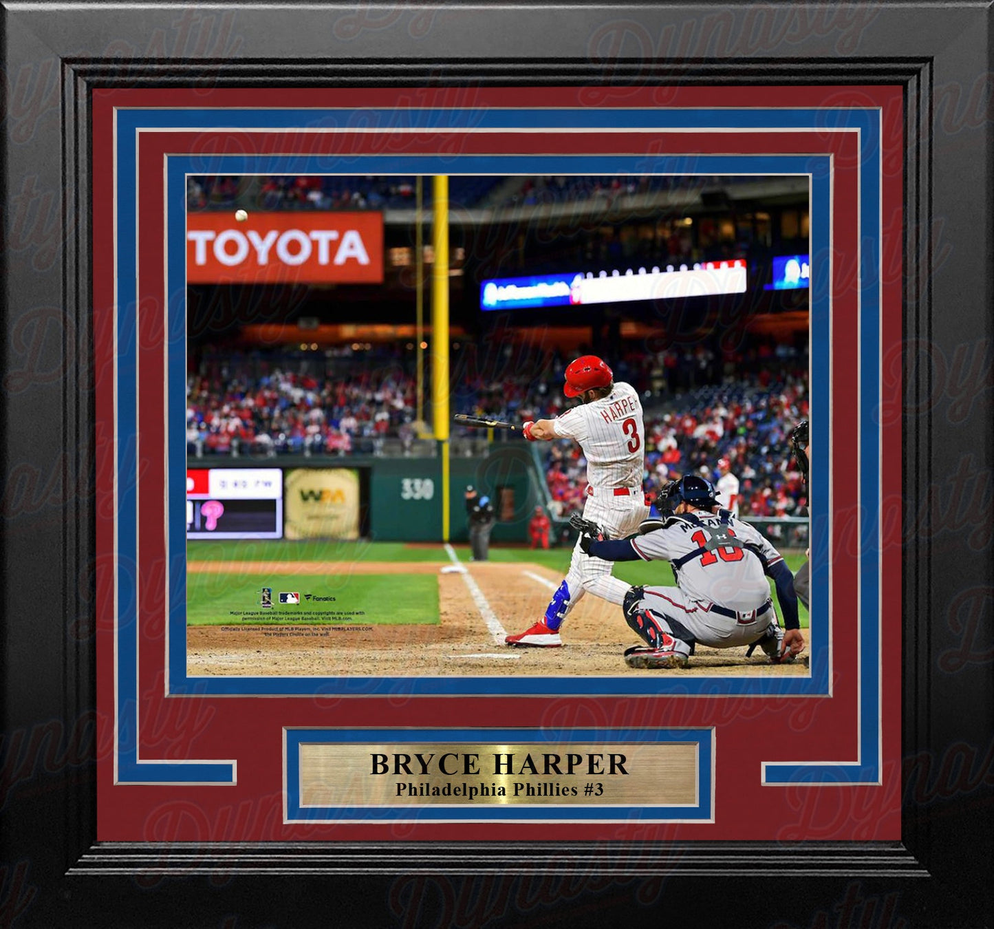 Bryce Harper Home Run Swing Philadelphia Phillies 8" x 10" Framed Baseball Photo