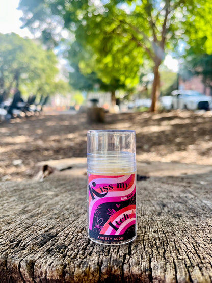 Kiss My Itch all-natural bug repellent balm by Angsty Addie
