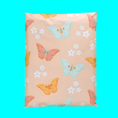 Butterfly Poly Mailers Size 12x15.5 Colorful Pastel Shipping Bags