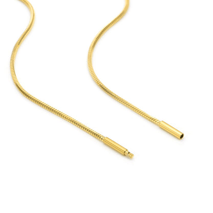 C001G B.Tiff Gold Octagonal Herringbone Chain Necklace by B.Tiff New York