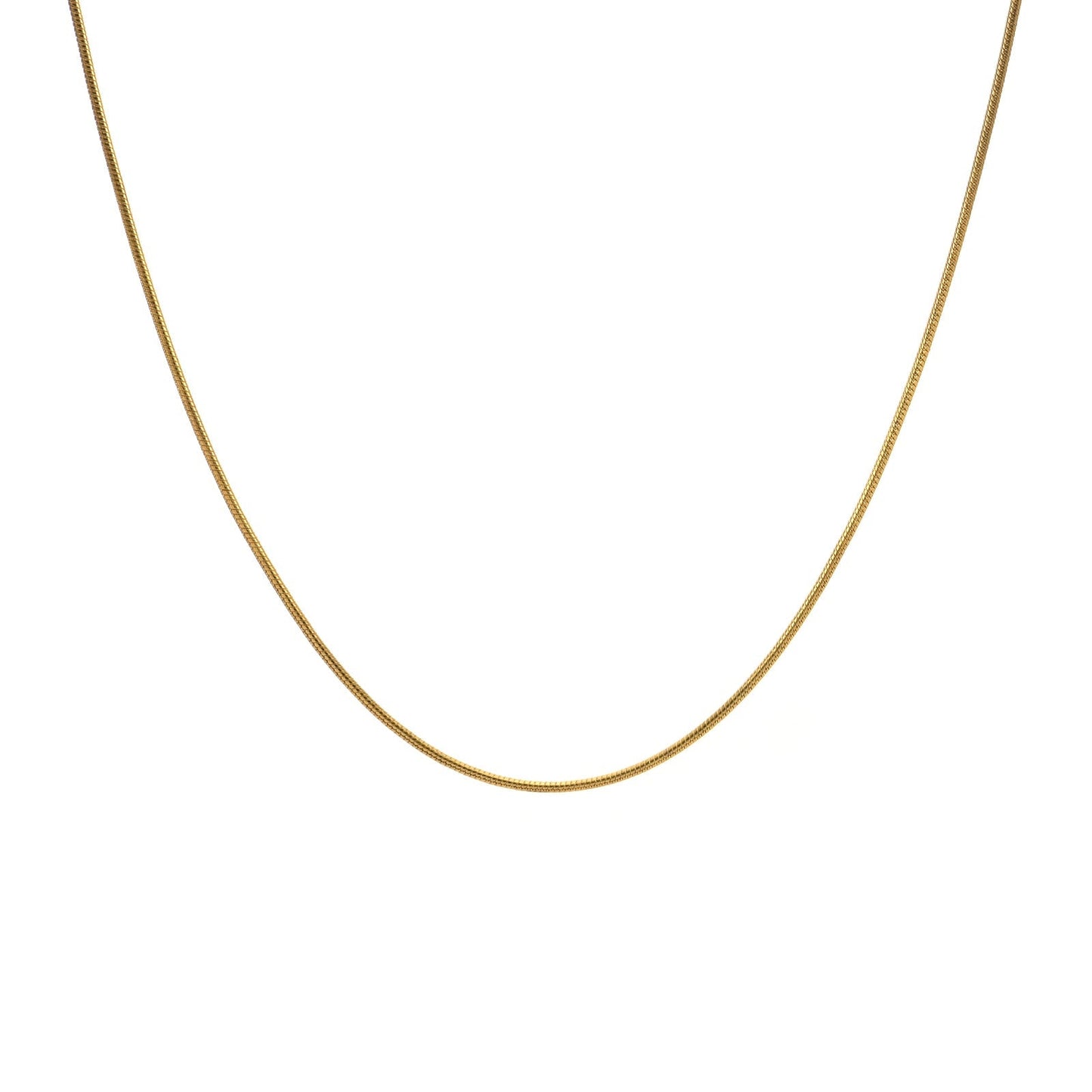 C030G B.Tiff Thin Gold Plated Coil Chain by B.Tiff New York