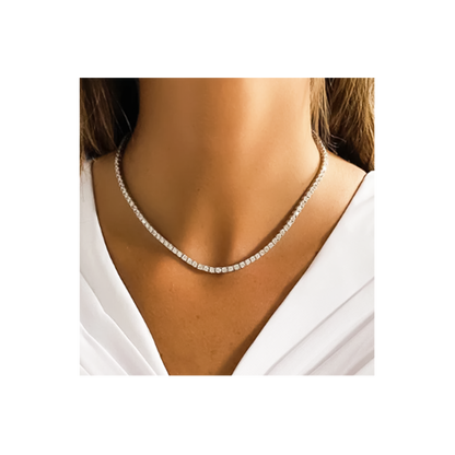 C103W B.Tiff 3mm Tennis Necklace by B.Tiff New York
