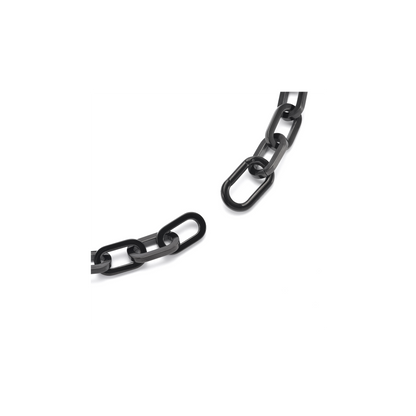 C200B B.Tiff Black Paperclip Chain Necklace by B.Tiff New York