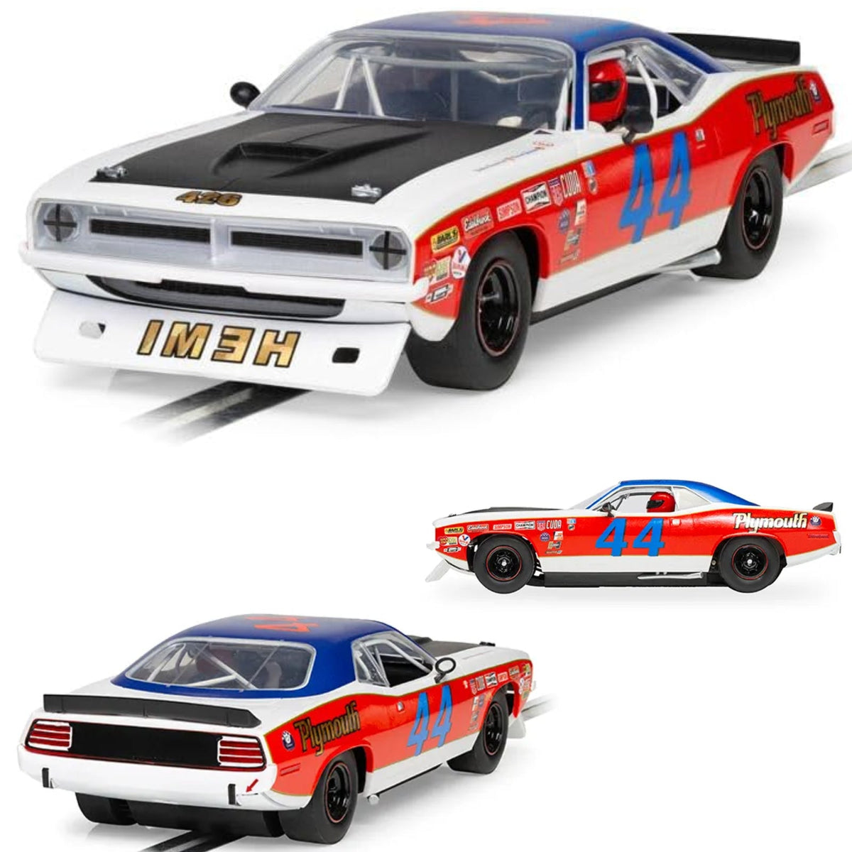 Scalextric C4525 Plymouth Barracuda Spa Summer Classic 1/32 Slot Car DPR