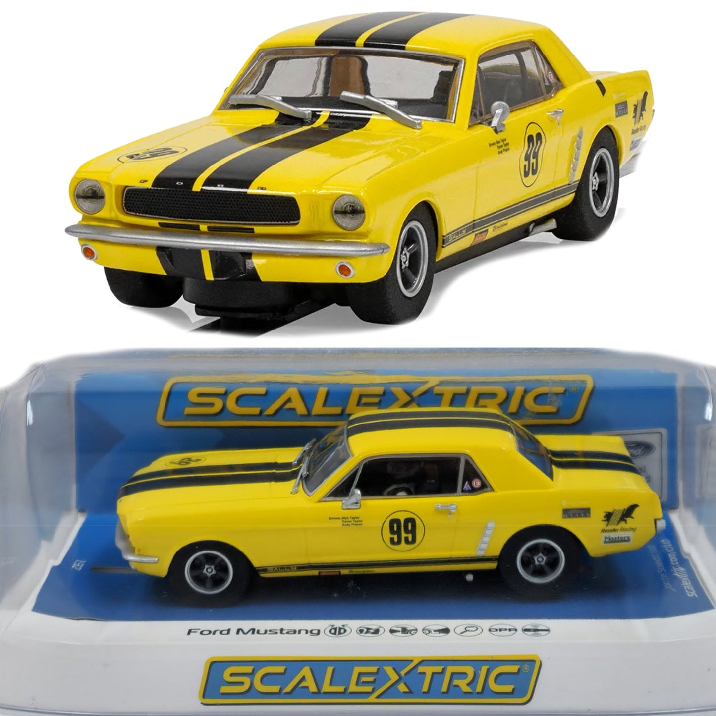 Scalextric C4537 Ford Mustang Rassler Racing Trans Am 1/32 Slot Car DPR