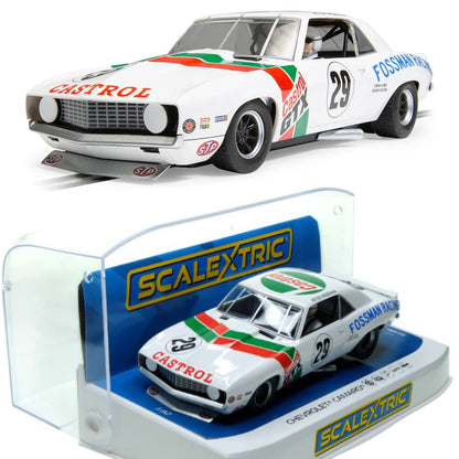Scalextric C4643 Chevy Camaro Castrol Racing Trans Am 1971 1/32 Slot Car DPR