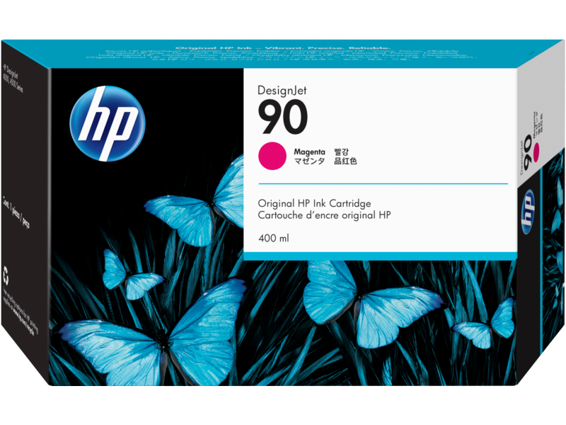 New, Pre-Owned - HP 90 400-ml (C5063A)Magenta Ink Cartridge