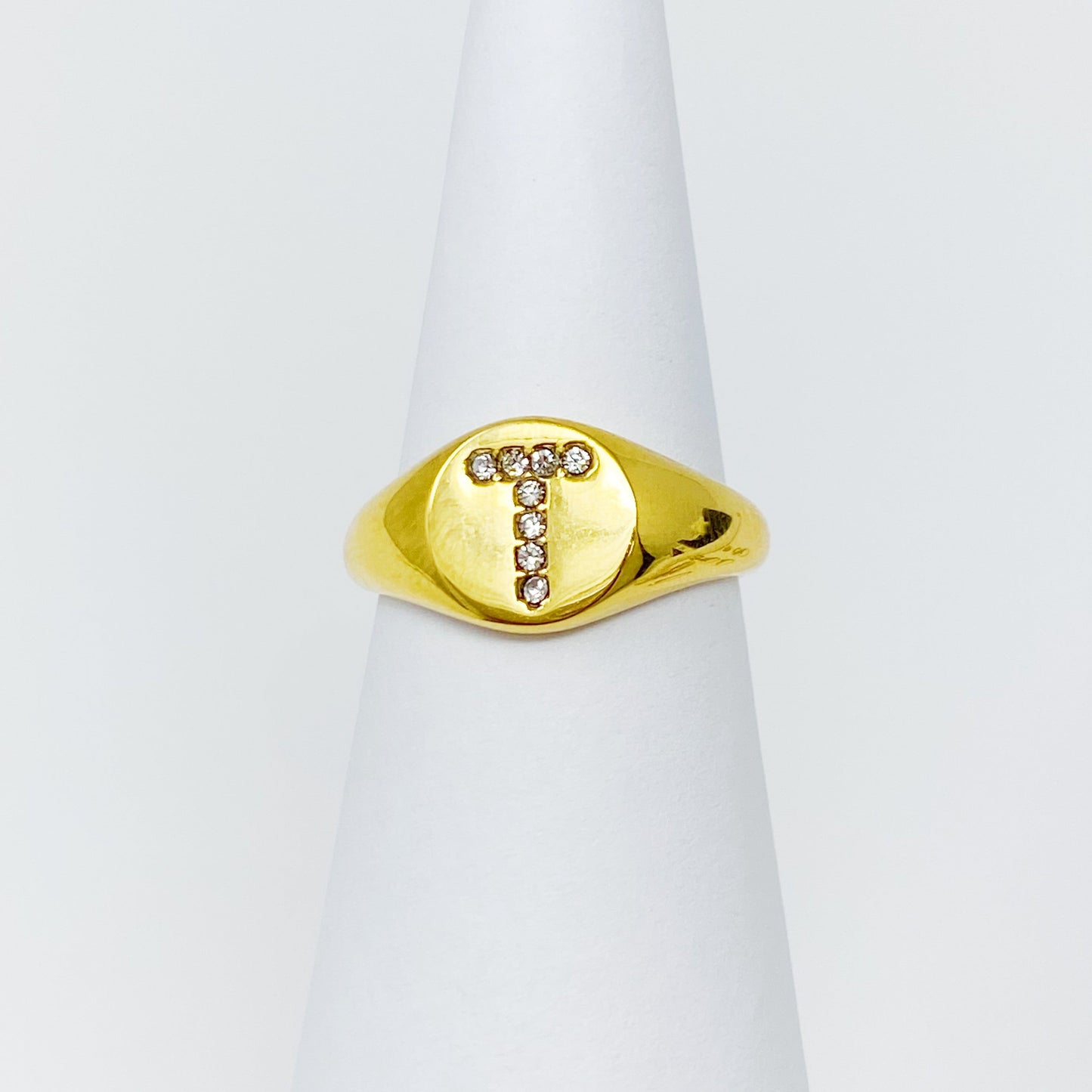 Shine Me Initial Ring by Ellisonyoung.com