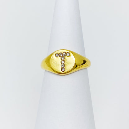 Shine Me Initial Ring by Ellisonyoung.com