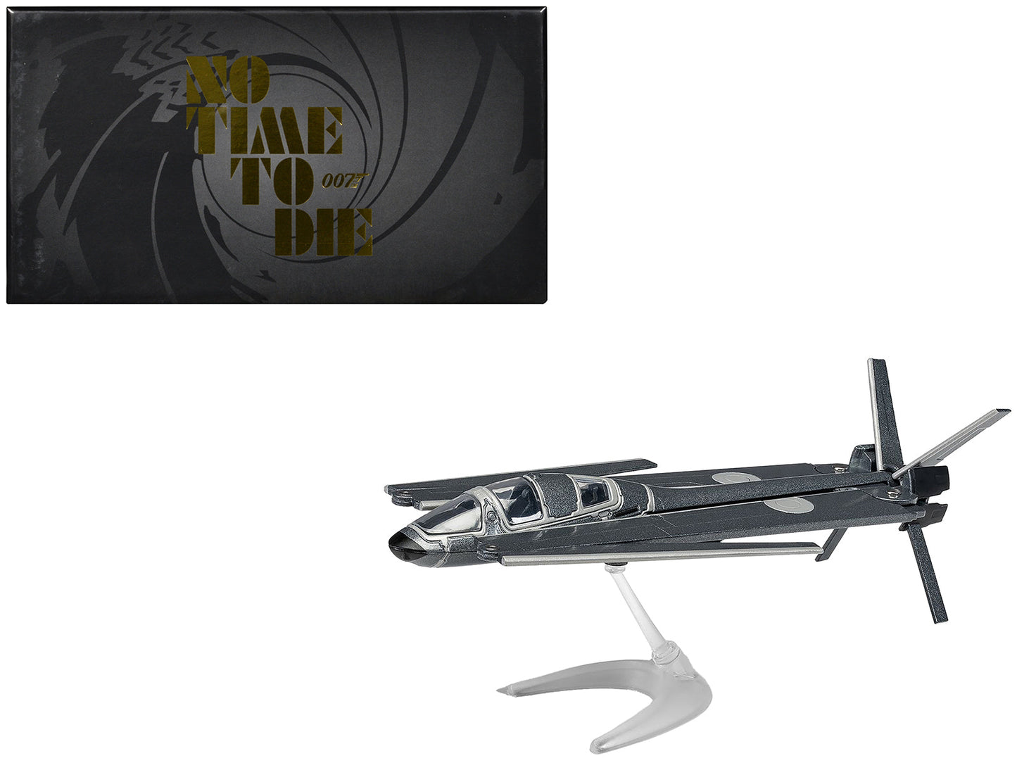 Q Glider Gray Metallic James Bond 007 "No Time To Die" (2021) Movie Diecast Model by Corgi  free shipping USA