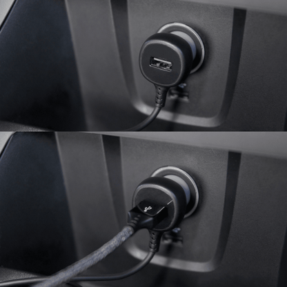 Ventev 12W USB A Car Charger w / attached 15W USB C Cord N/A by Ventev