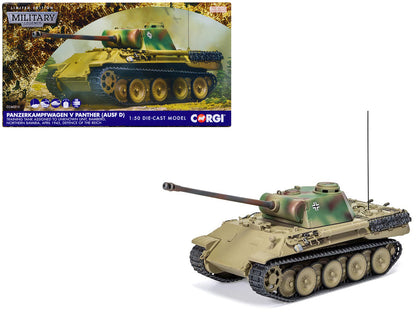 Panzerkampfwagen V Panther (Ausf D) Tank "Training Unit Bamberg North Bavaria Defence of the Reich" (1945) German Army "Military Legends" Series 1/50 Diecast Model by Corgi  free shipping USA