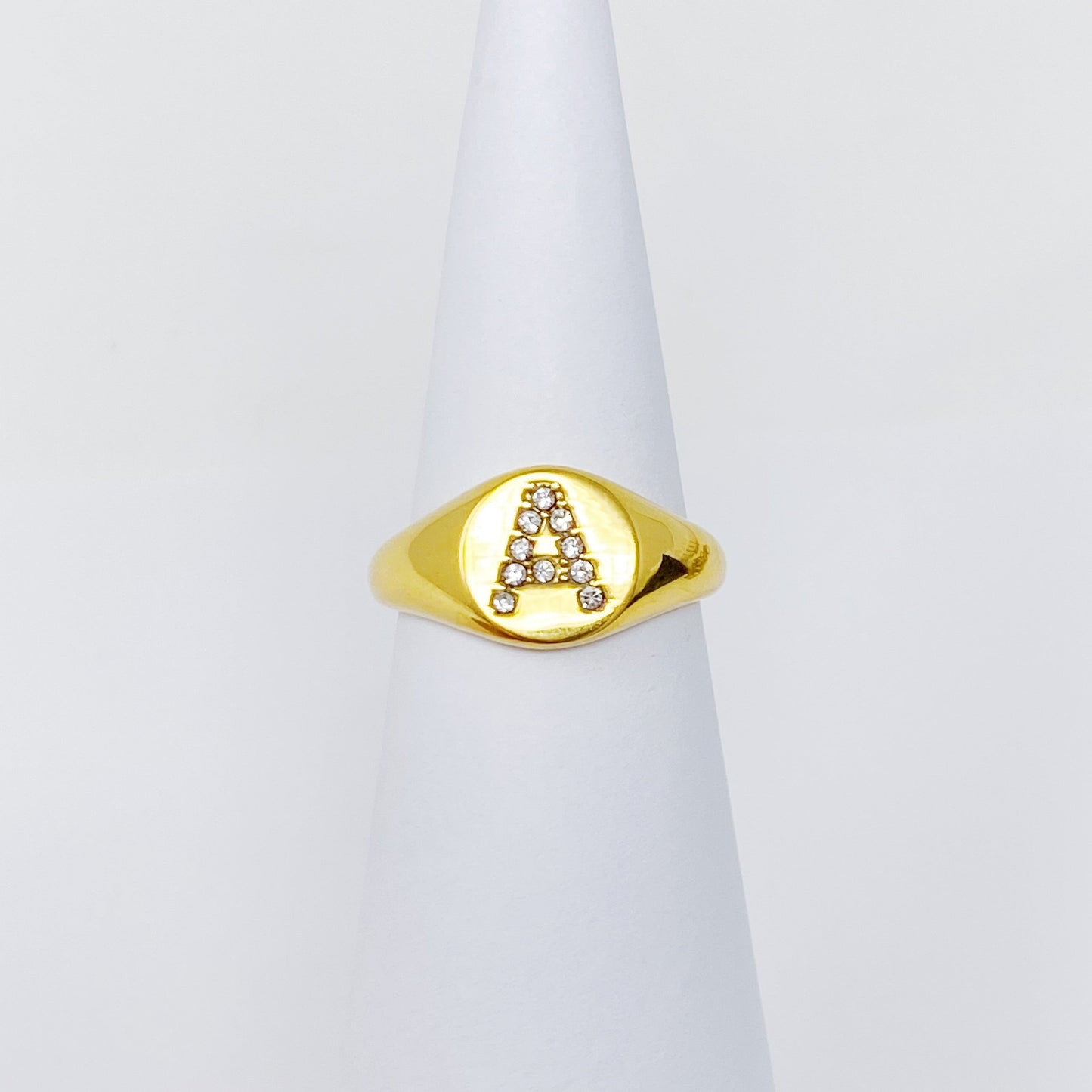Shine Me Initial Ring by Ellisonyoung.com