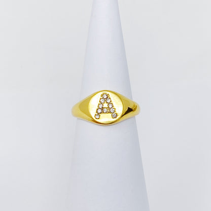 Shine Me Initial Ring by Ellisonyoung.com