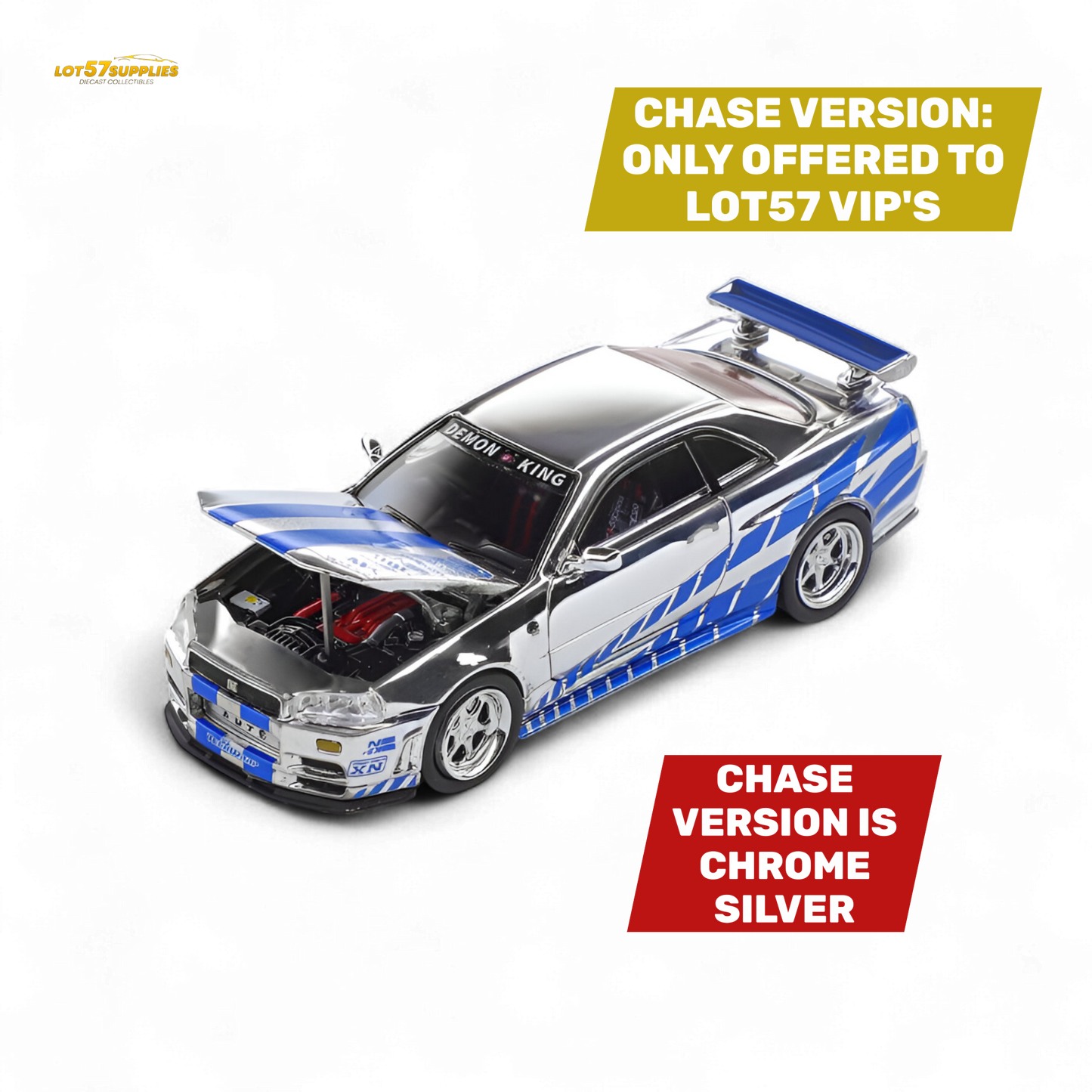 DEMON KING Auto Skyline GT-R R34 Z-Tune 1:64