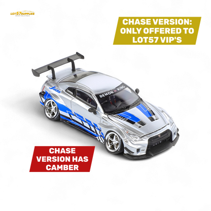 (Pre-Order) Demon King Auto GTR35 RR - Metal Blueberry Livery 1:64