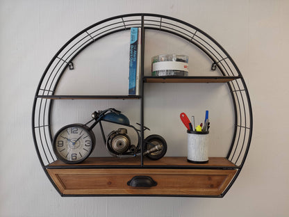 Table clock - Motorcycle Blue Table Clock by Peterson Housewares & Artwares