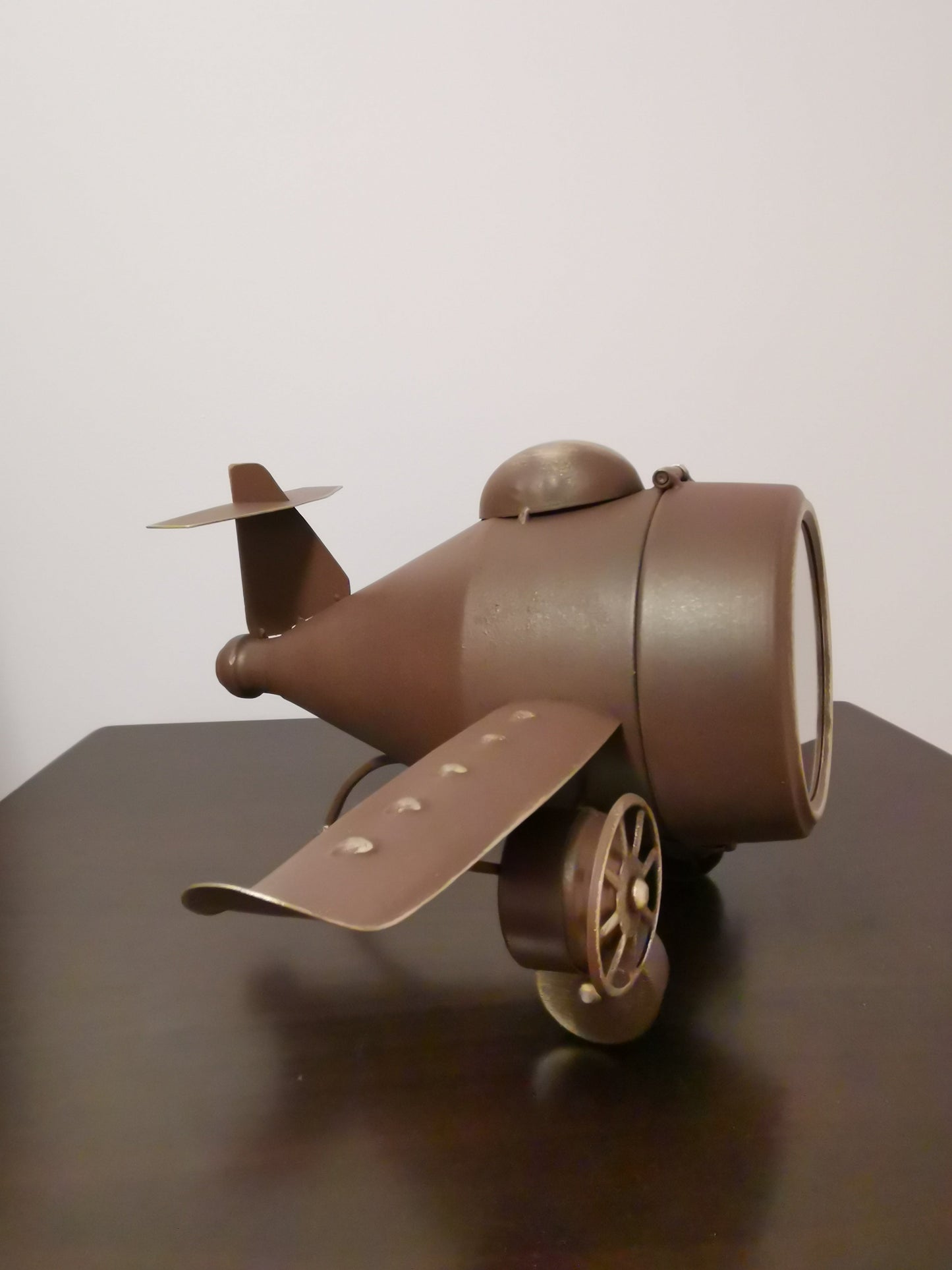 Table clock - Rustic Vintage Airplane Table Clock by Peterson Housewares & Artwares