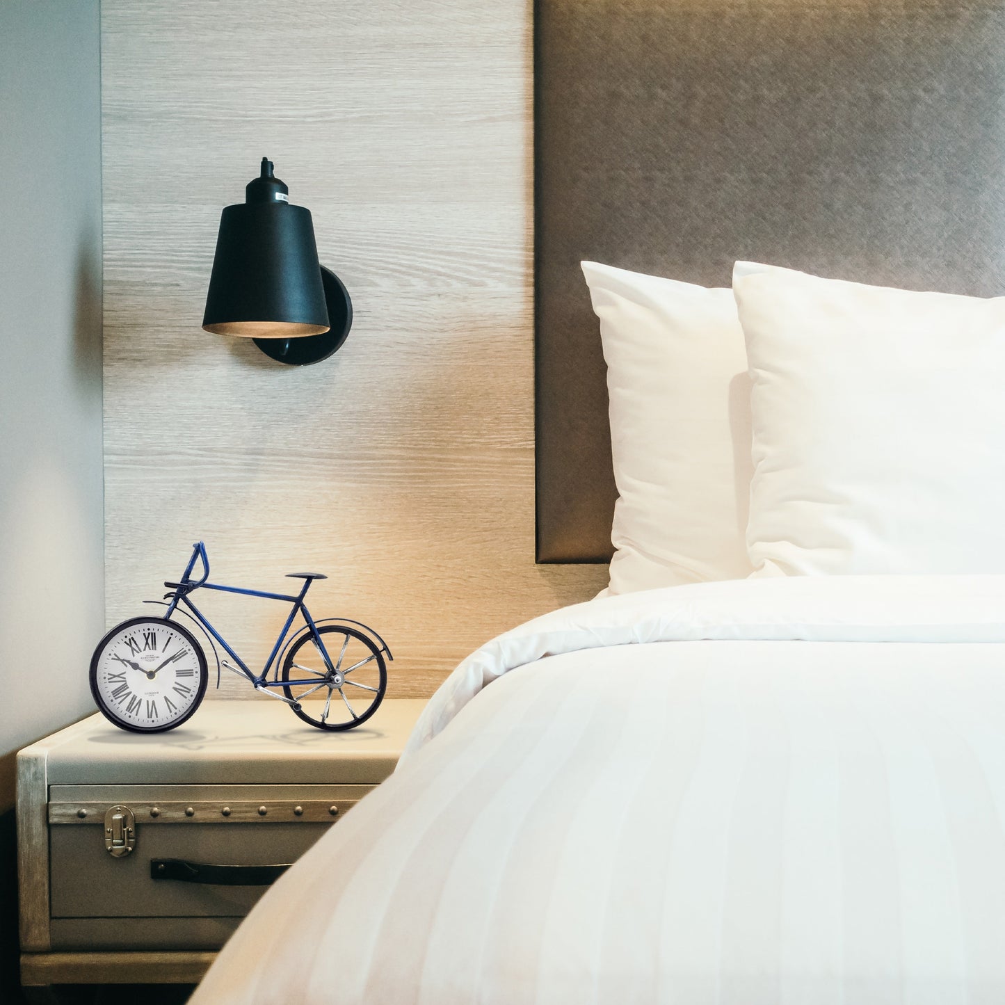 Wall/Table clock - Roman Numbers Bike Table Clock by Peterson Housewares & Artwares