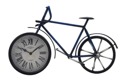 Wall/Table clock - Roman Numbers Bike Table Clock by Peterson Housewares & Artwares