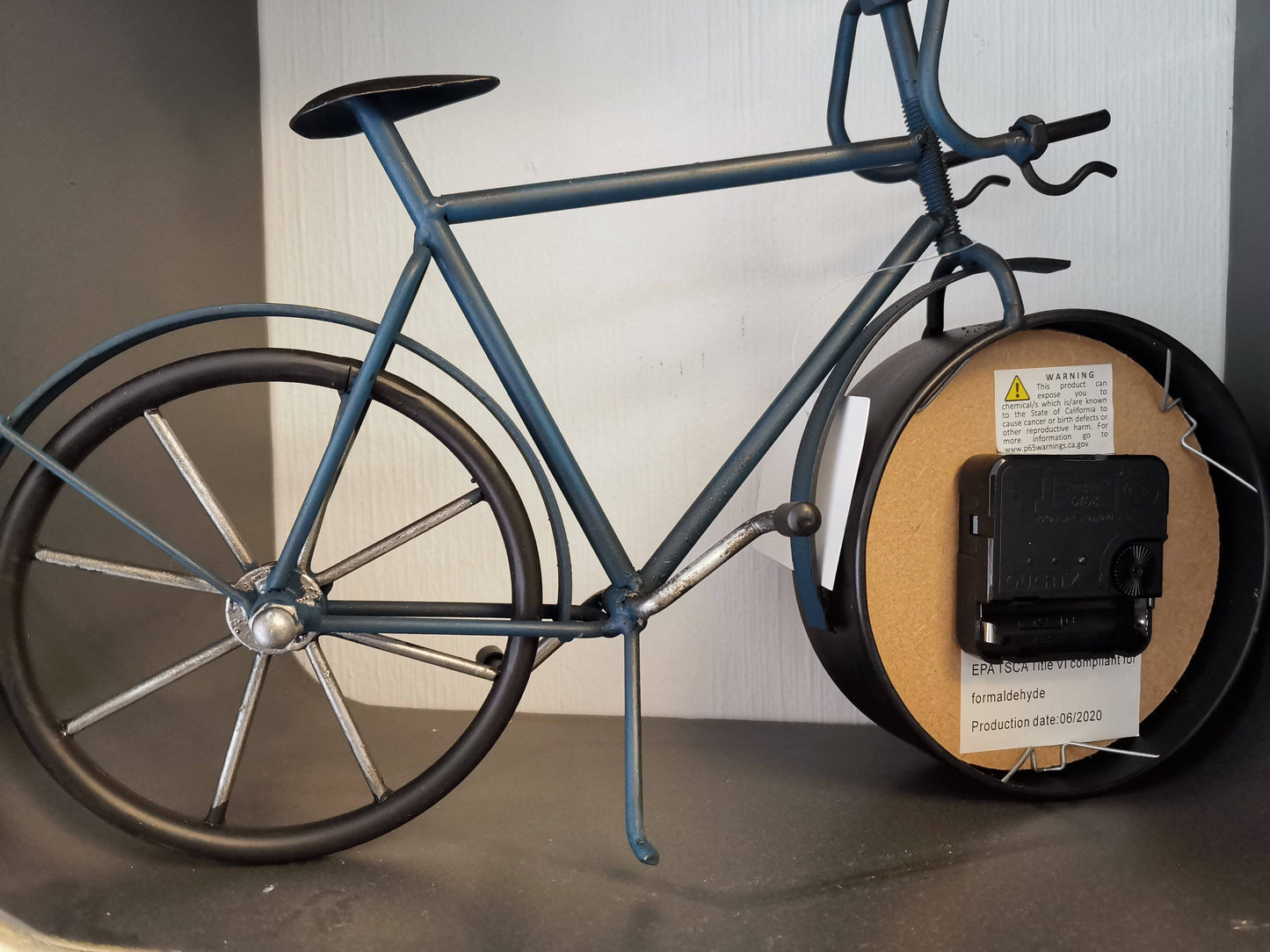Wall/Table clock - Roman Numbers Bike Table Clock by Peterson Housewares & Artwares