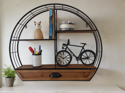 Wall/Table clock - Roman Numbers Bike Table Clock by Peterson Housewares & Artwares