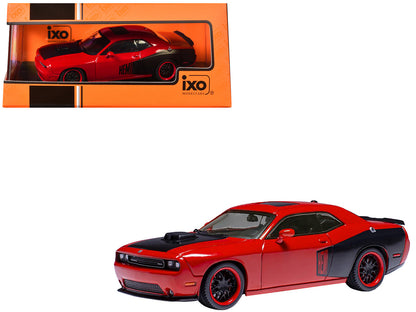 2009 Dodge Challenger SRT8 Red with Black Accents 1/43 Diecast Model by IXO Models  free shipping USA