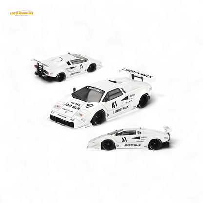 Mini GT Lamborghini Countach LB-WORKS White 1:64