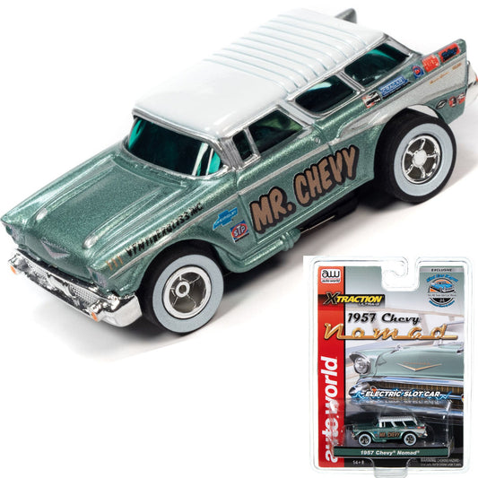 Auto World Exclusive 1957 Chevy Chevrolet Nomad HO Slot Car for AFX