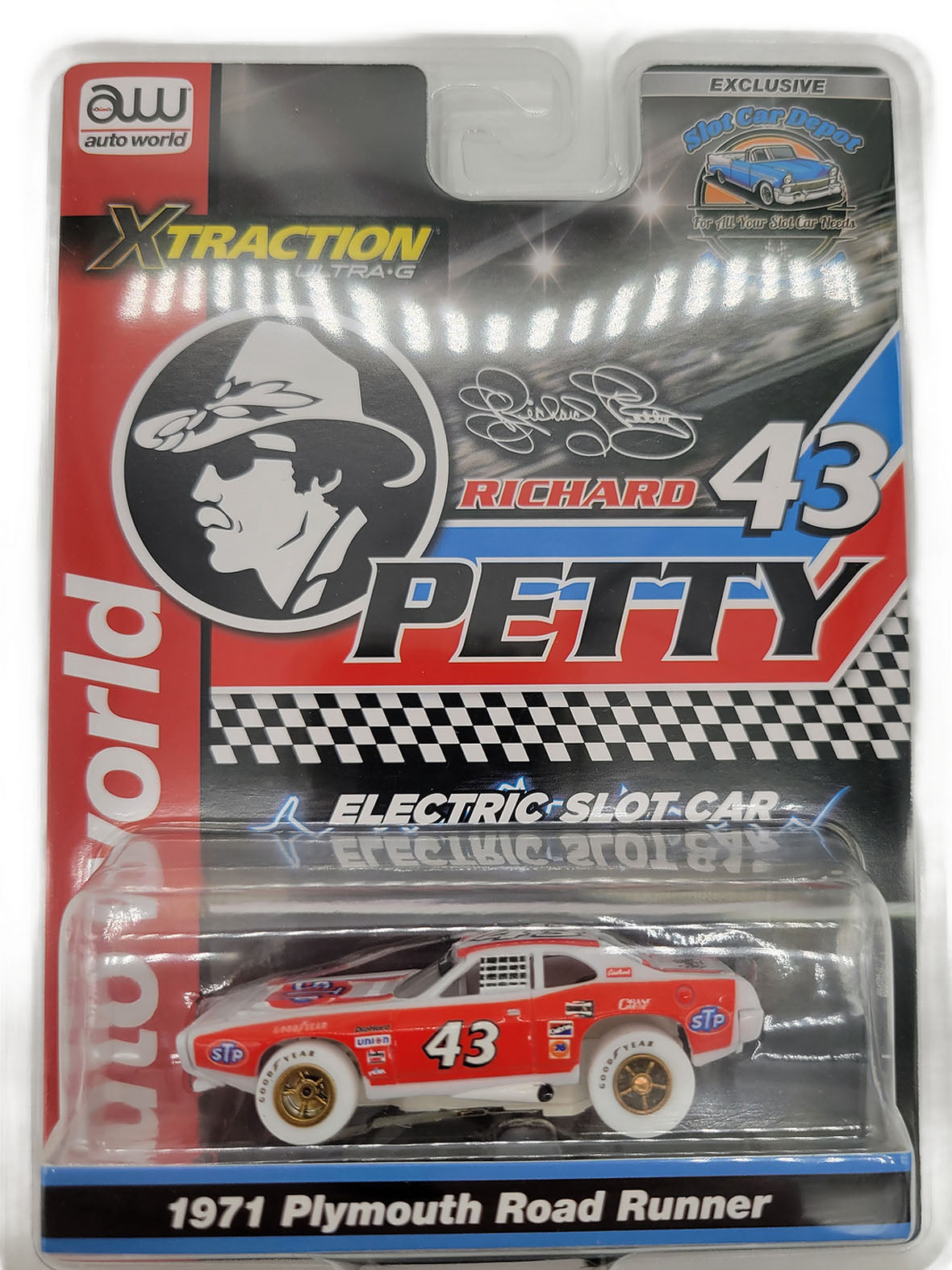 Auto World Exclusive iWheels Richard Petty '71 Plymouth Road Runner HO Slot Car