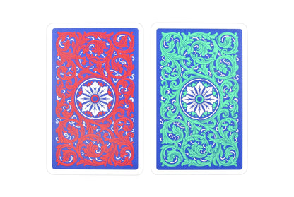 COPAG Playing Cards: Double Deck Set - Neoteric - Red/Green - Bridge Size - Jumbo Index (2)