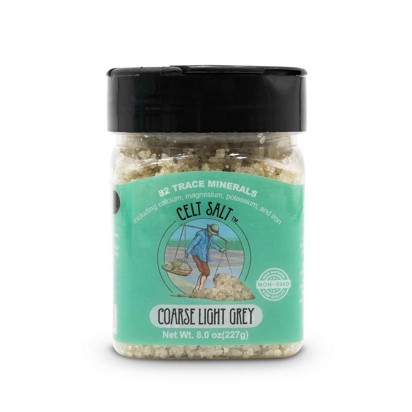Celtic Sea Salt- 8 oz Shaker of Coarse Light Grey, organic, 82 minerals, Celt Salt By Nature's Pantry by Celt Salt