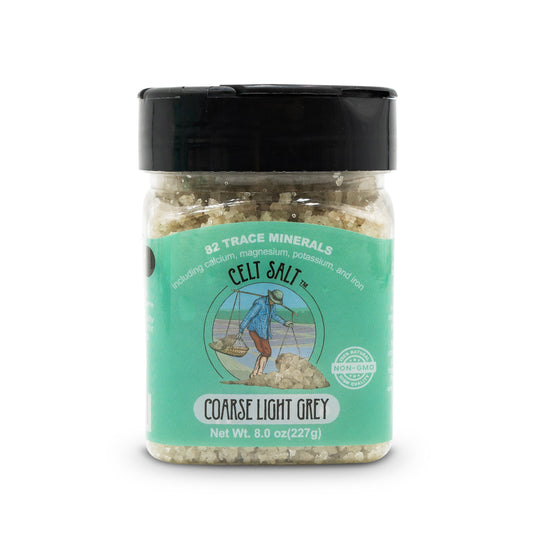 Celtic Sea Salt- 8 oz Shaker of Coarse Light Grey, organic, 82 minerals, Celt Salt By Nature's Pantry by Celt Salt