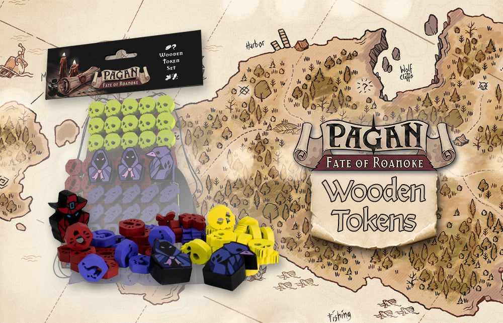 Capstone Games: Wooden Token Set - Pagan - Fate of Roanoke