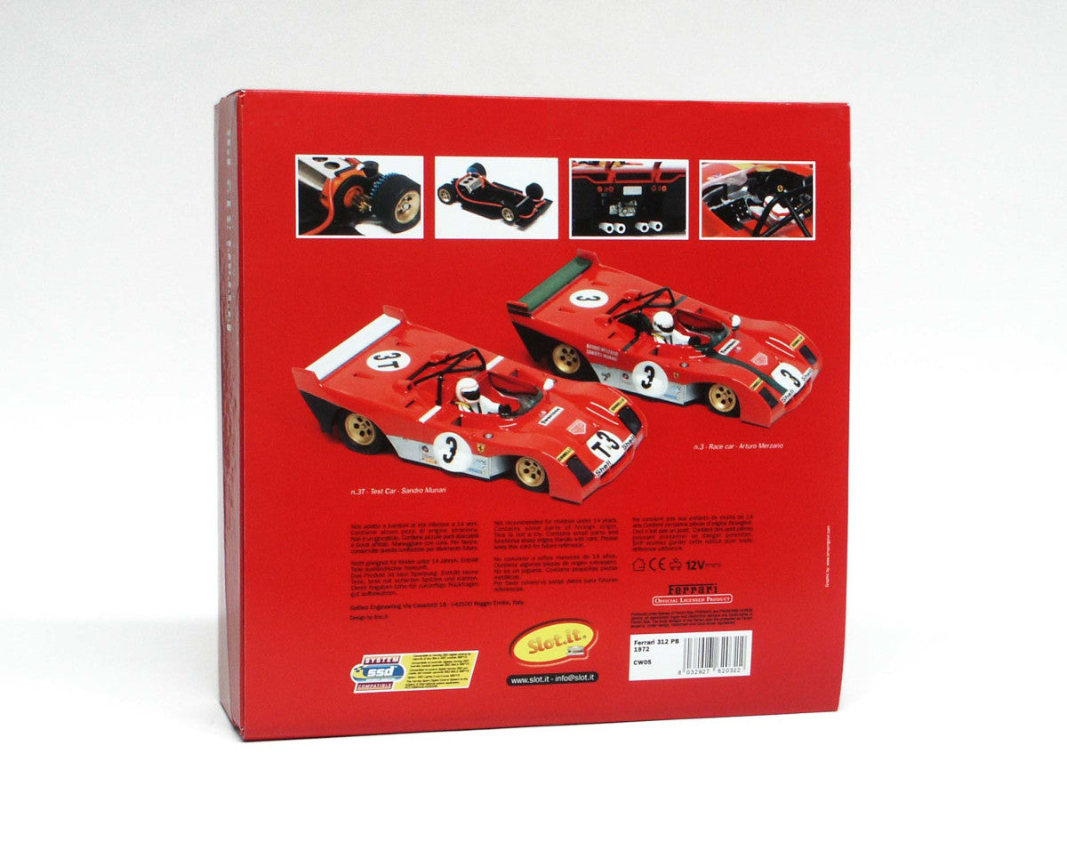 Slot.it KW01 Ferrari 312PB 1972 Targa Florio Winners SET 312 1/32 Slot Car Kit