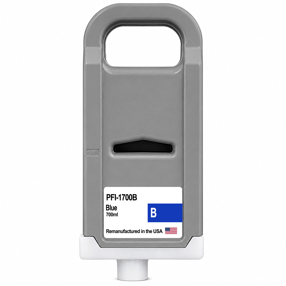 U.S. Remanufactured for Canon PFI-1700 Blue Ink Cartridges