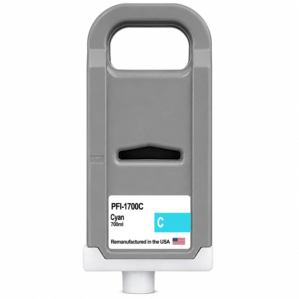 U.S. Remanufactured for Canon PFI-1700C Cyan Ink Cartridges