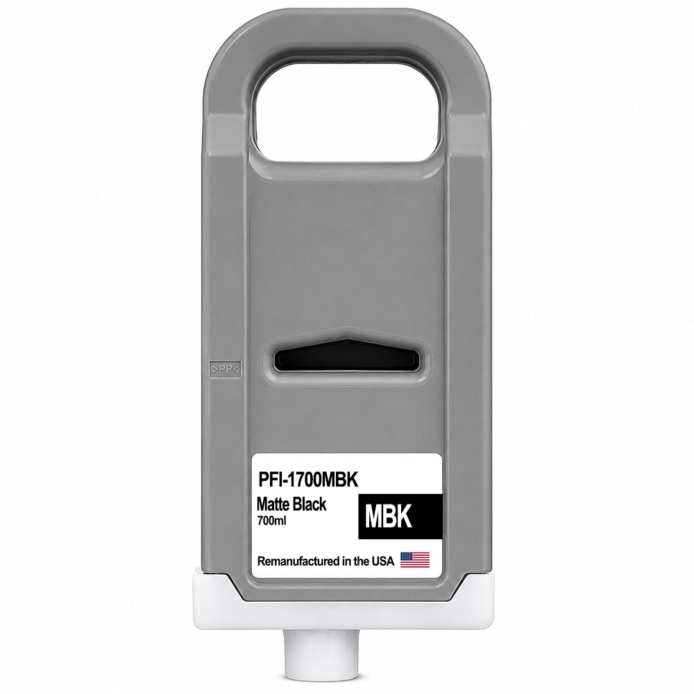 U.S. Remanufactured for Canon PFI-1700MBK Matte Black Ink Cartridges