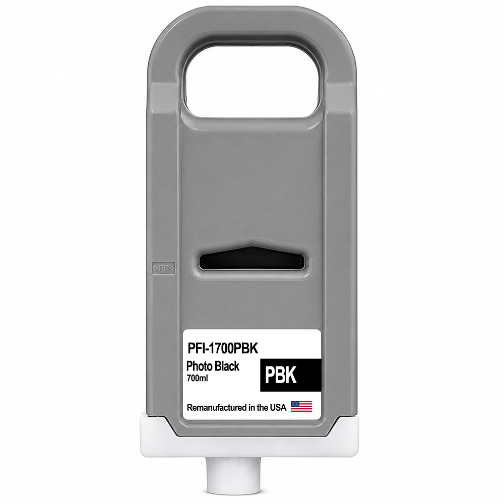 U.S. Remanufactured for Canon PFI-1700PBK Photo Black Ink Cartridges