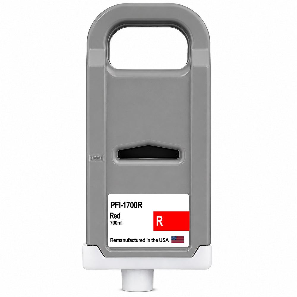 U.S. Remanufactured for Canon PFI-1700R Red Ink Cartridges