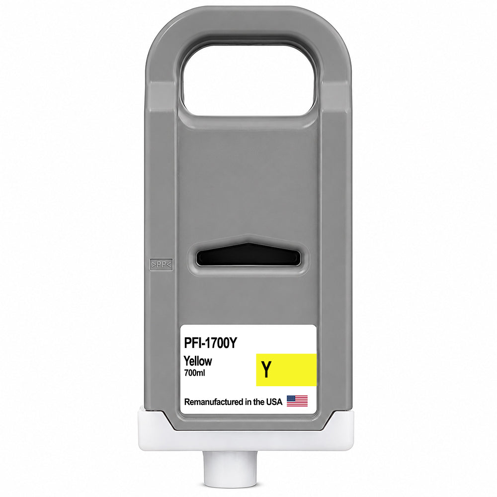 U.S. Remanufactured for Canon PFI-1700Y Yellow Ink Cartridges