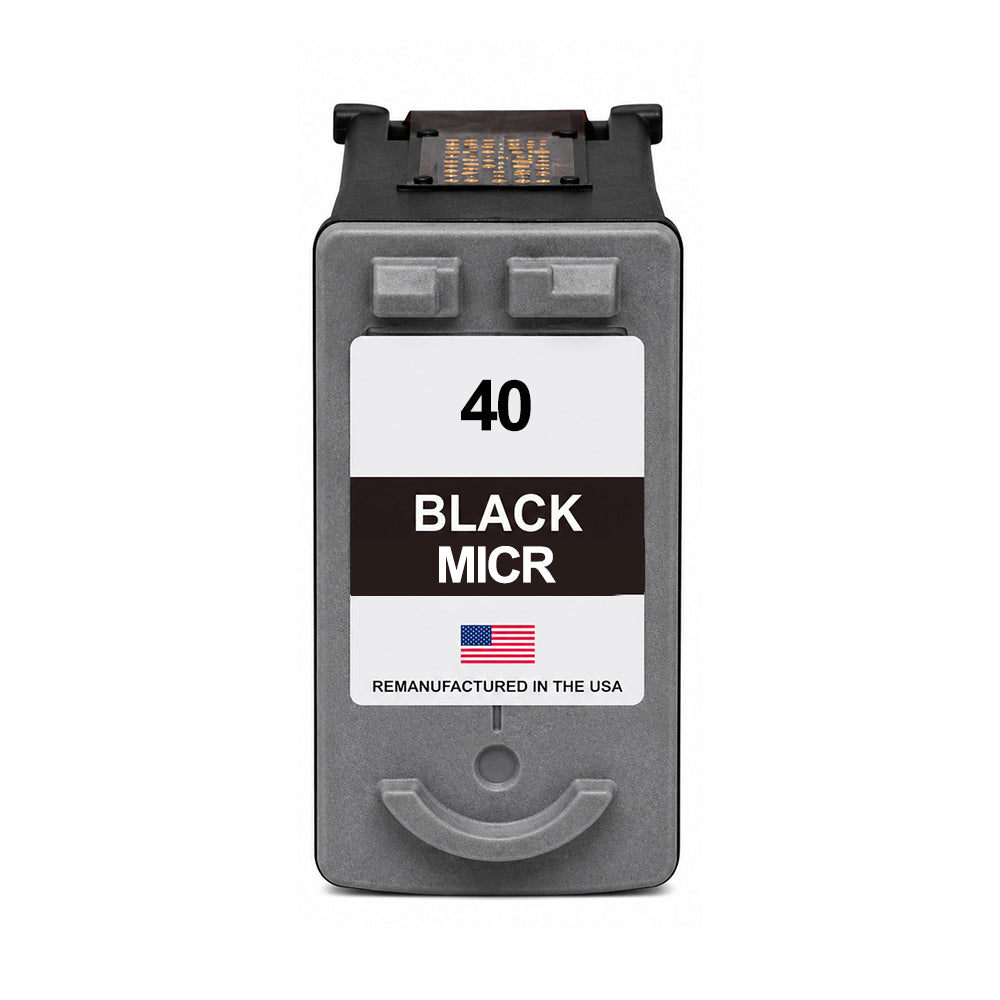 U.S. Remanufactured for Canon PG-40 Black MICR Ink Cartridge
