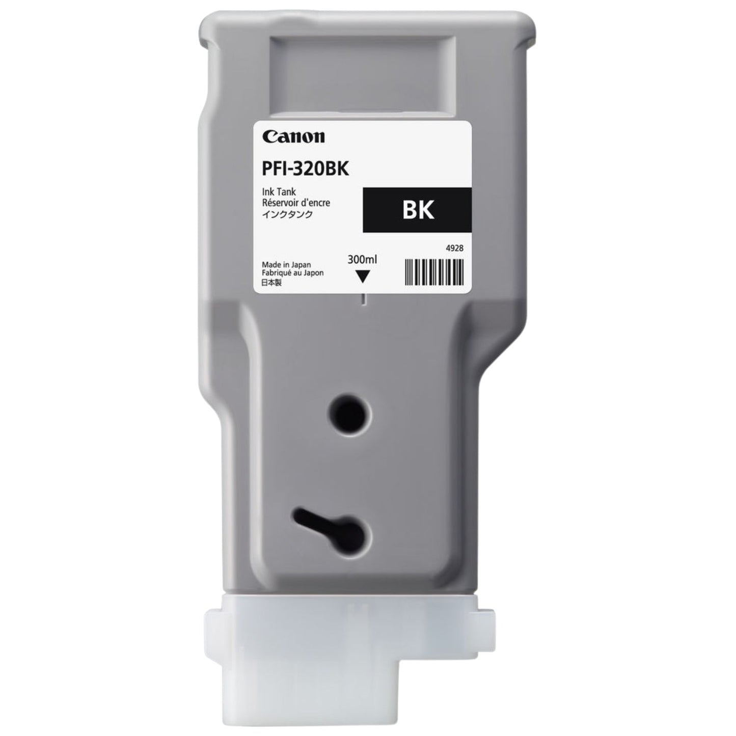 New, Pre-Owned -  PFI-320BK 300ml High-Yield Black Ink Cartridge, 2890C001