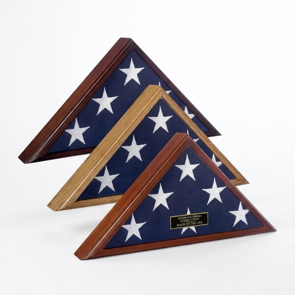 4 x 6 flag Display Case, 4ft x 6ft flag display case - Cherry Material.