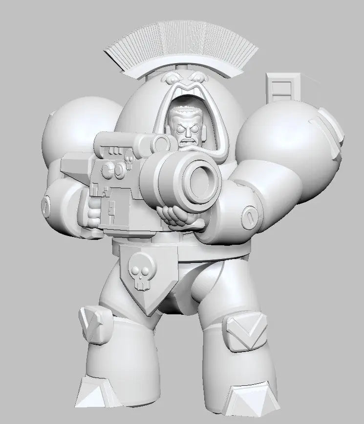 Captain Space King 2 by 3DArtGuy 32mm scale, 50mm, Miniature War Gaming Figure, Grim Dark, Space, Proxy, Space King