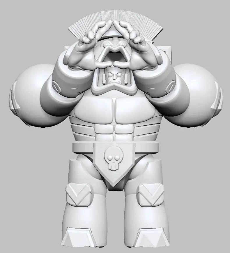 Captain Space King 2 by 3DArtGuy 32mm scale, 50mm, Miniature War Gaming Figure, Grim Dark, Space, Proxy, Space King