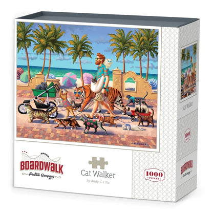 Cat Walker 1000 Piece Jigsaw Puzzle Boardwalk