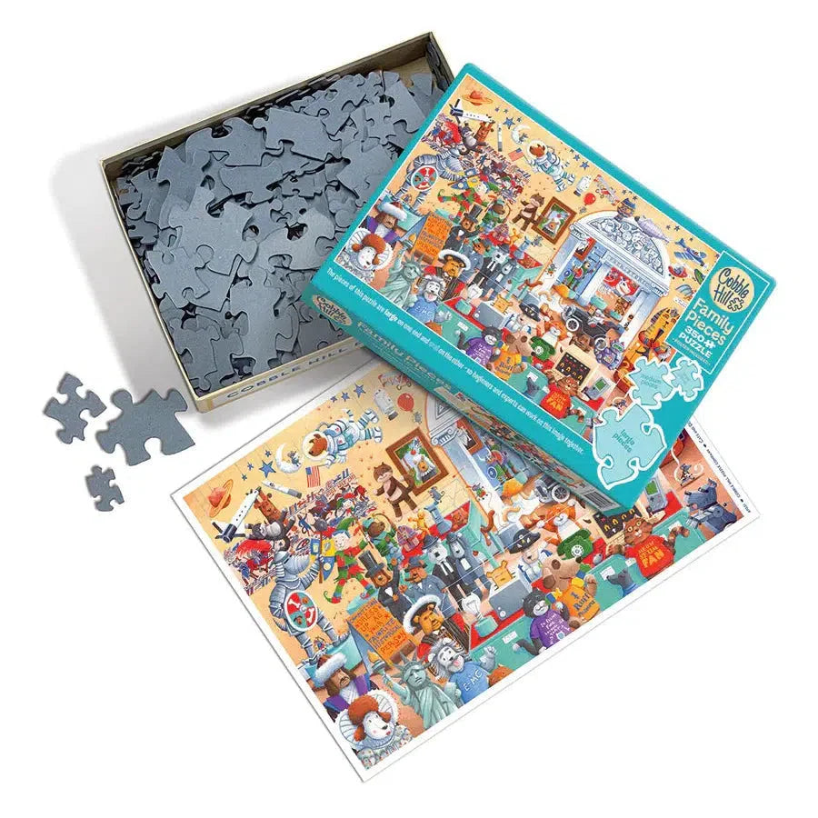 Cats & Dog Museum 350 Piece Family Jigsaw Puzzle Cobble Hill