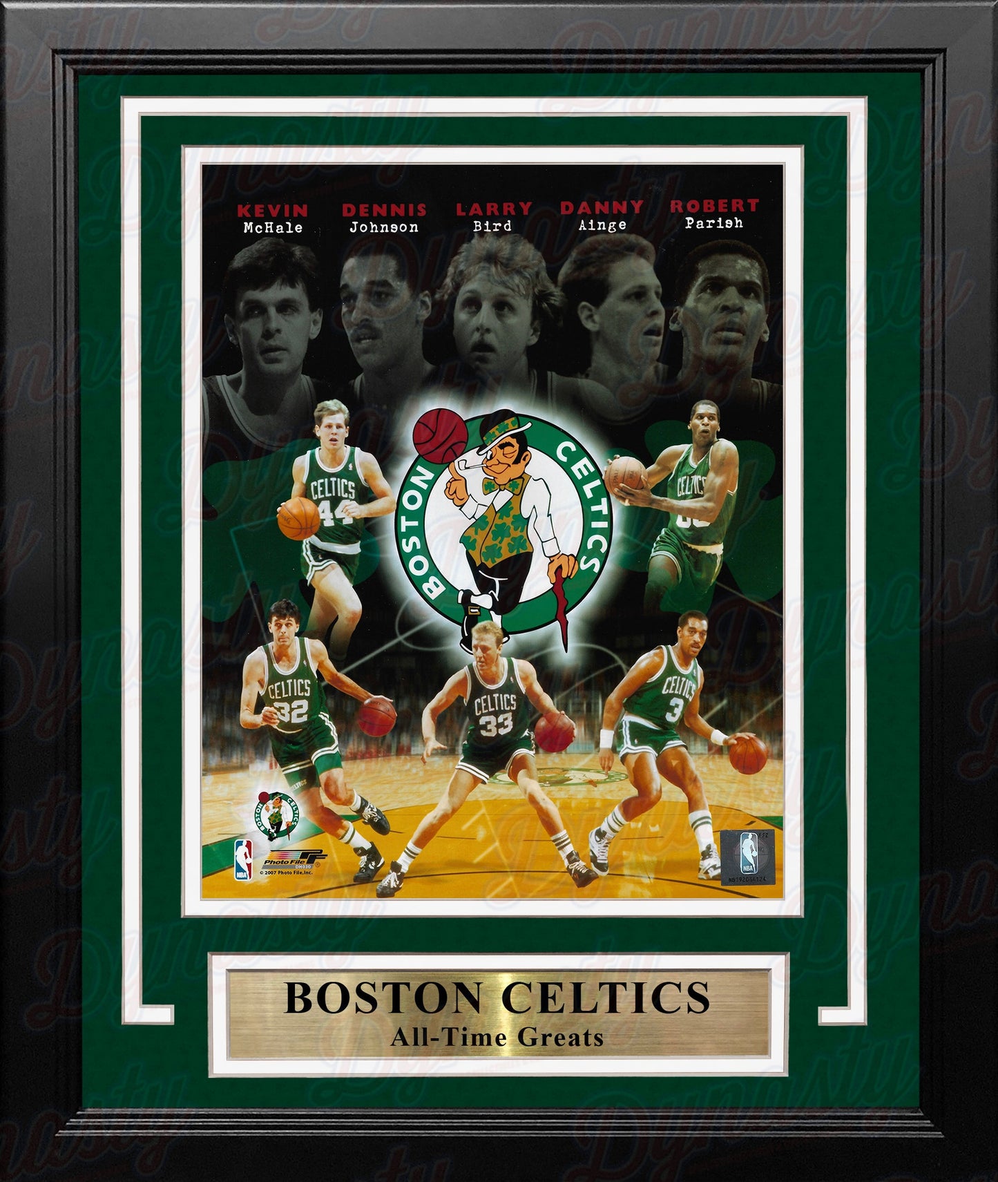 Boston Celtics All-Time Greats 8" x 10" Framed Basketball Collage Photo