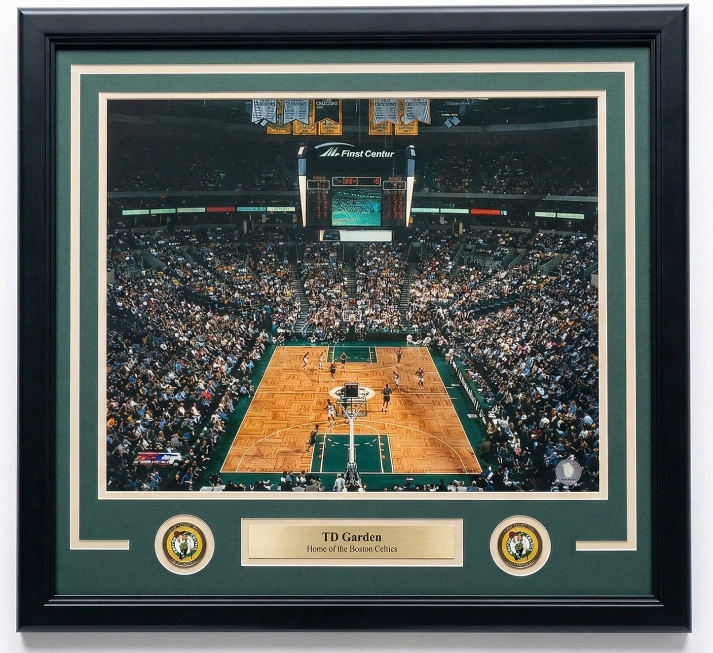 Boston Celtics TD Garden 16" x 20" Framed Basketball Stadium Photo